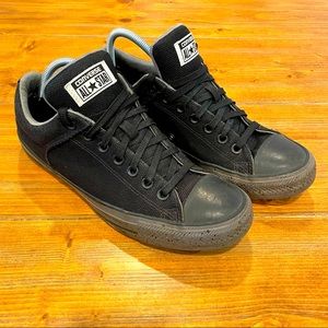 Converse All Star Low Top Sneakers Black Grey Speckled Sole Padded 160297C